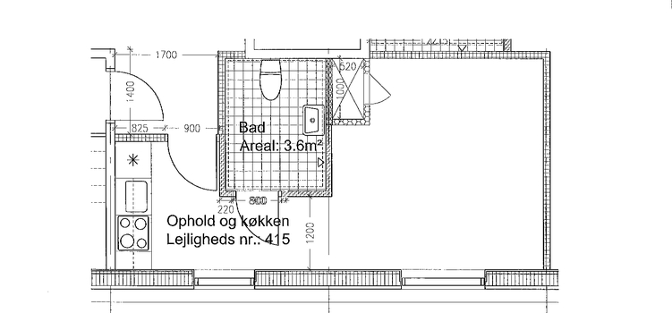 1-v�relses lejlighed type 15