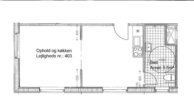 Plantegning lejlighed