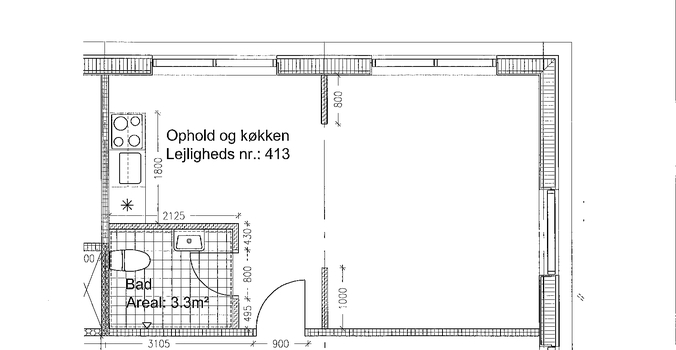 1-v�relses lejlighed type 13