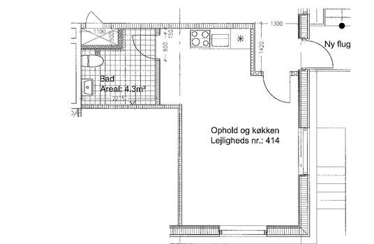 1-v�relses lejlighed type 14
